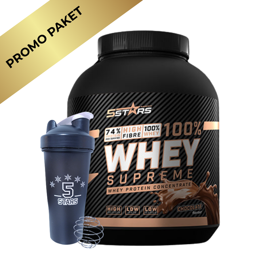 5Stars Whey 3kg + Šejker – Proteinski Paket za Mišićni Rast i Oporavak