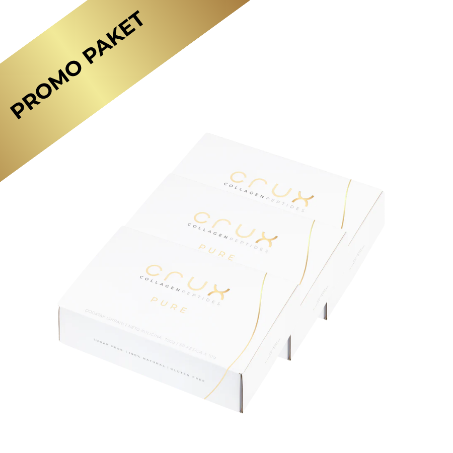 Crux Pure Collagen Peptides - 3-Mesečna Zaliha za Zglobove, Kožu i Kosu