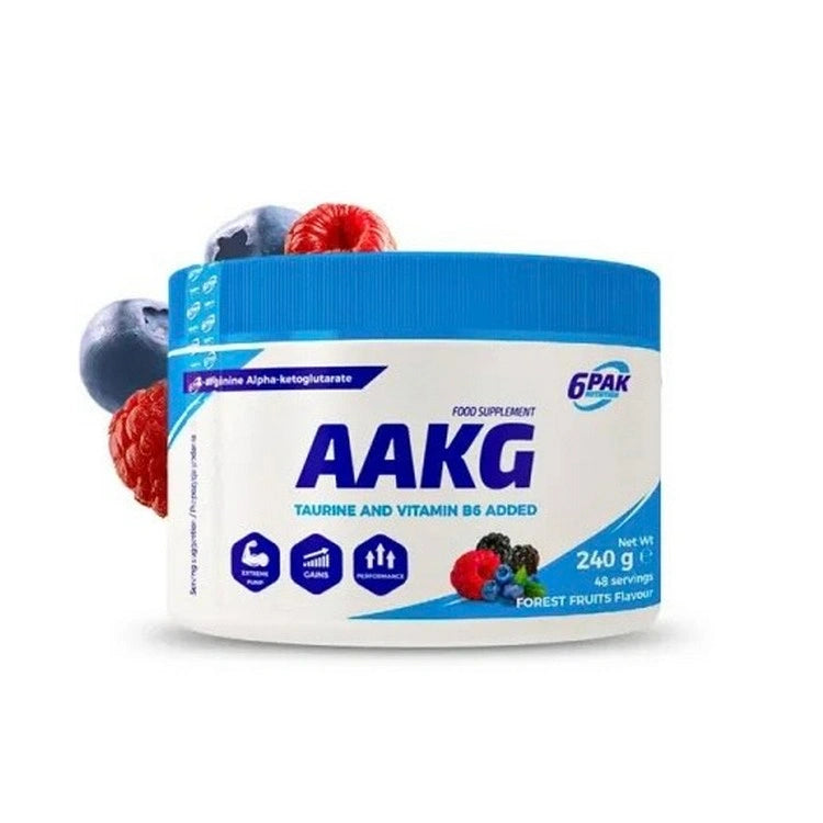 6PAK AAKG 240g Šumsko Voće – L-Arginin Alfa-Ketoglutarat za Pumpu