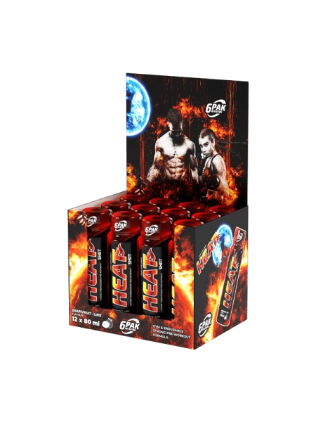 6PAK Heat Shot 80ml Grejp-Limun – Termogeni Sagorevač Masti