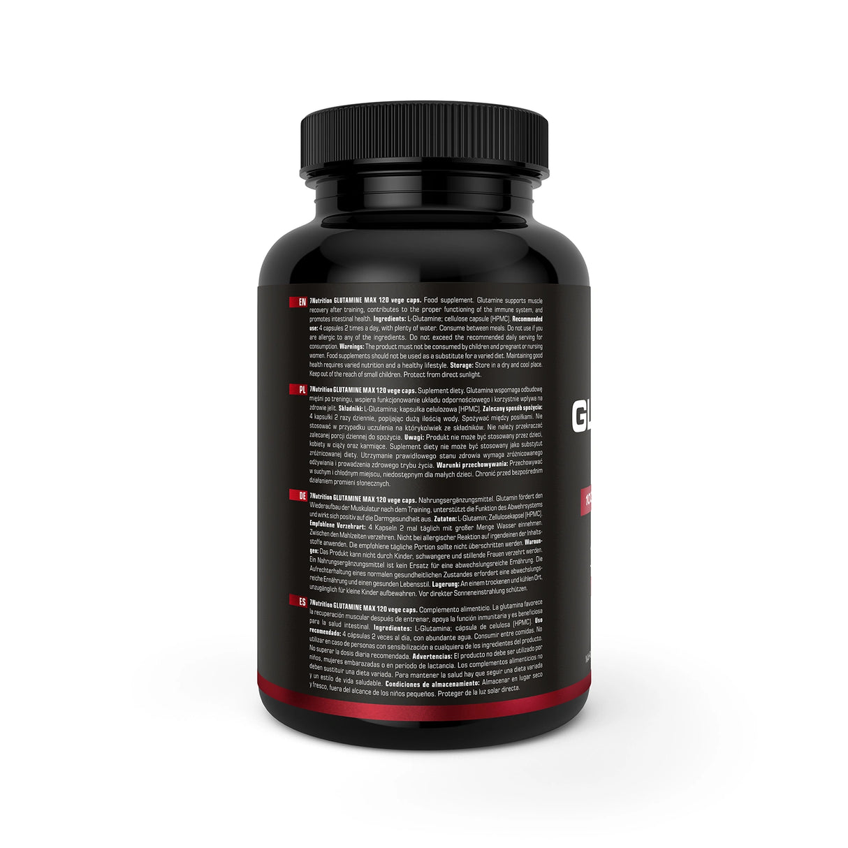7Nutrition Glutamine Max 120 vege kapsula – L-glutamin za oporavak, imunitet i zdravlje creva