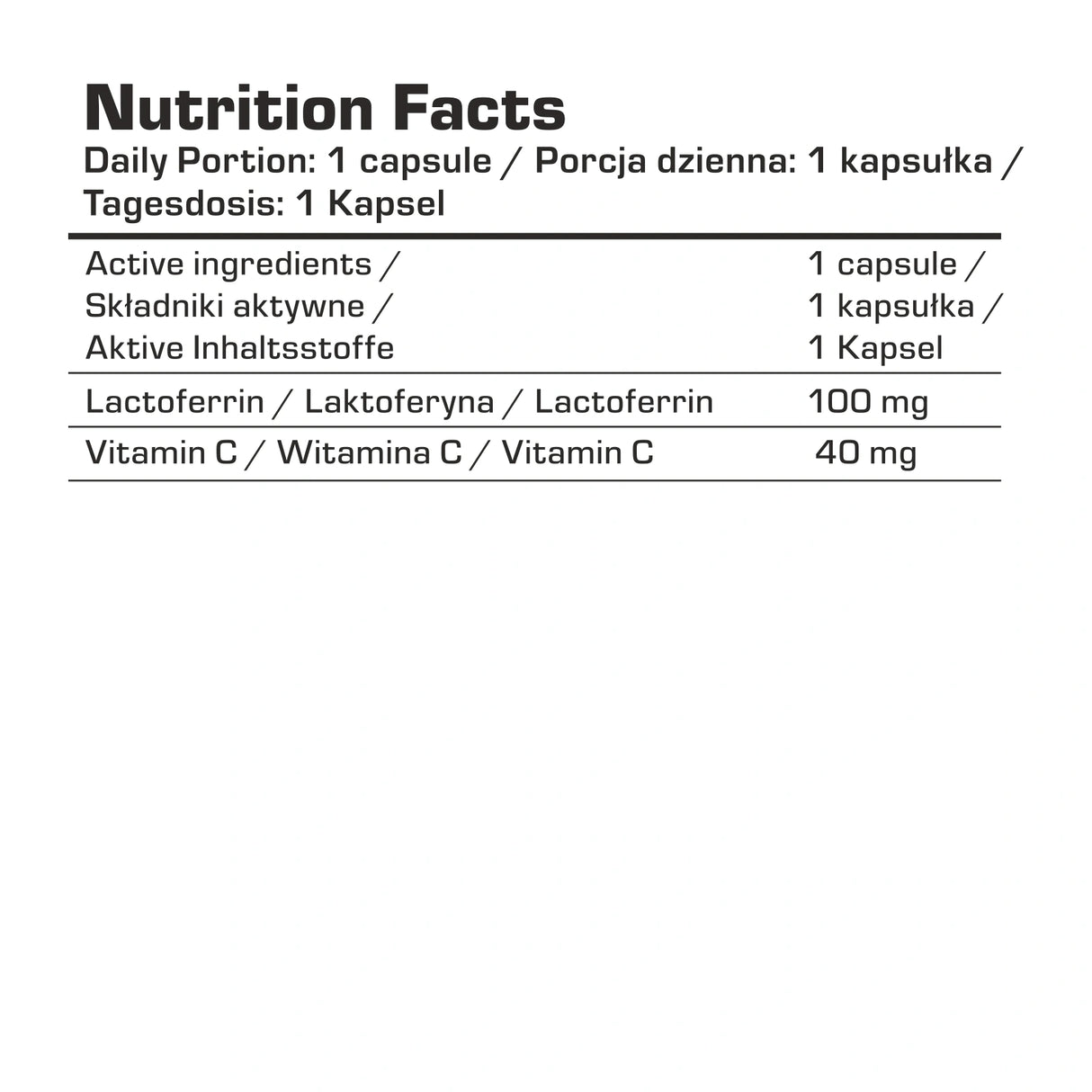 7Nutrition Lactoferrin 60 kapsula – Laktoferin za podršku imunitetu i metabolizmu gvožđa