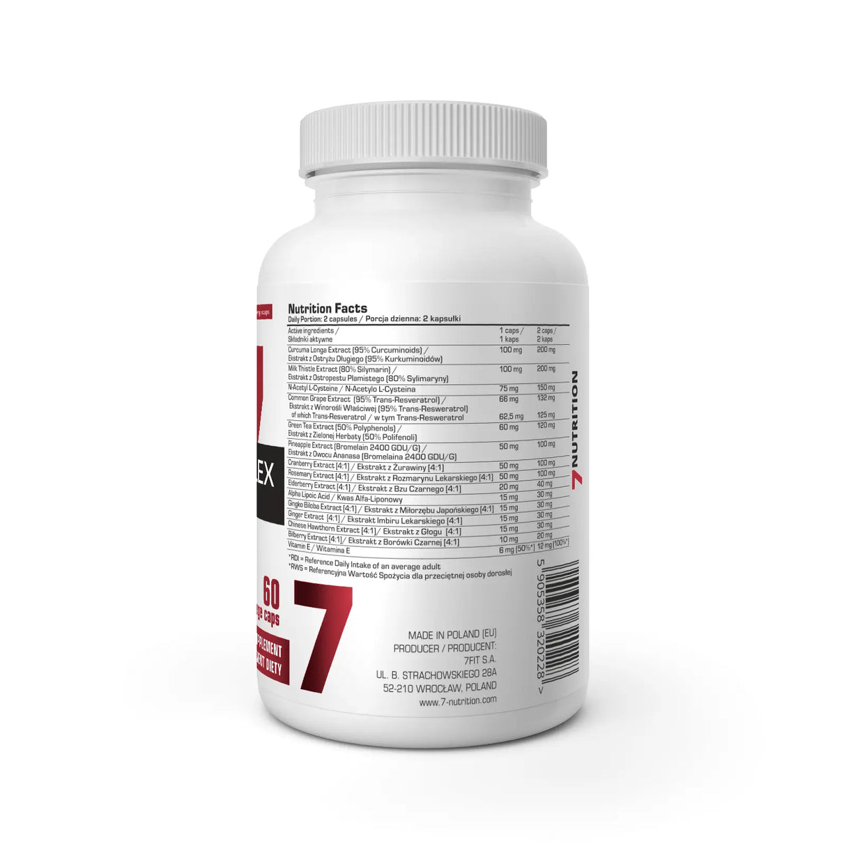 7Nutrition Liver Complex, 60 Kapsula – Napredna Formula za Podršku Jetri