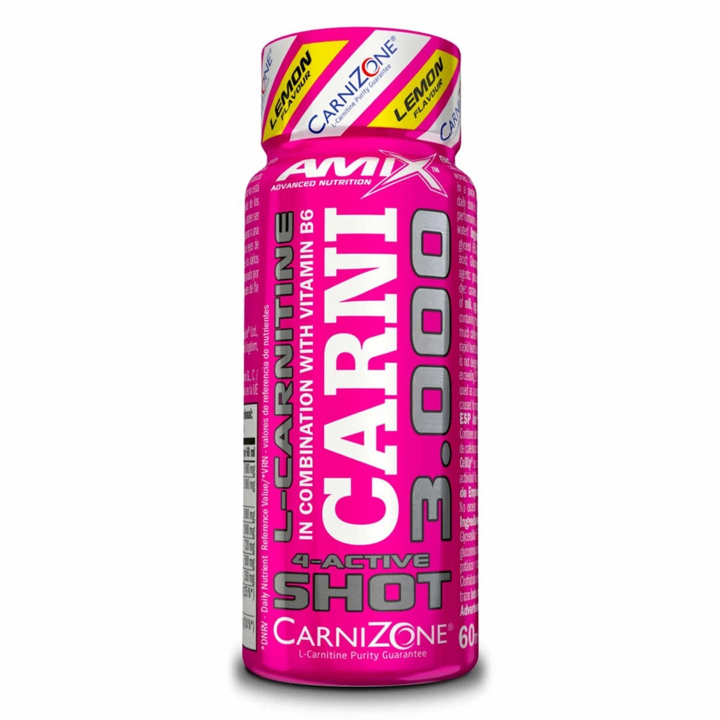 Amix CarniShot 3000 20x60ml Limun – Tečni L-Karnitin za Sagorevanje Masti