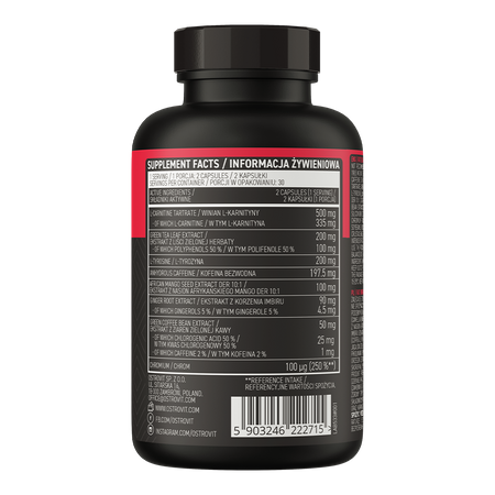 OstroVit Fat Burner for Women 60 kapsula – Sagorevač masti za žene sa 8 aktivnih sastojaka