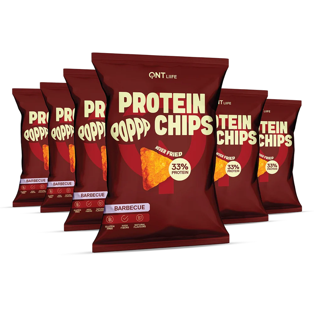 QNT Protein Chips 50g – Zdrav Hrskavi Čips sa 33% Proteina Bez Prženja