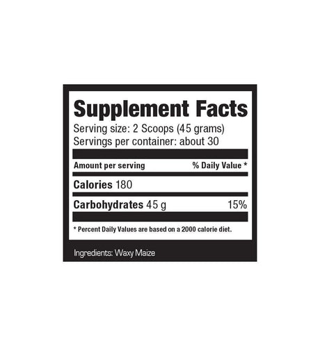 Ultimate Nutrition Waxy Maize – Brzoupijajući Ugljeni Hidrat za Energiju i Oporavak