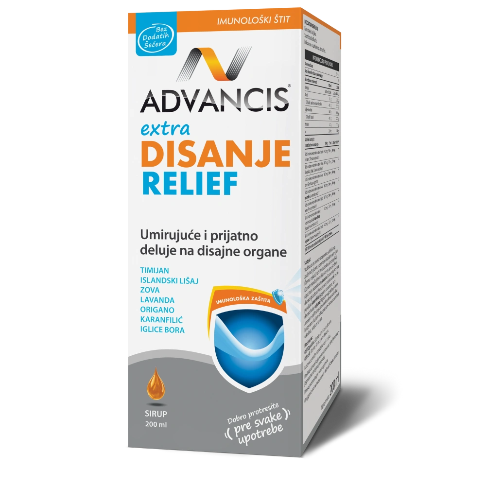 Advancis Extra Disanje Relief - Sirup za Olakšanje Kašlja i Iritacije Disajnih Puteva