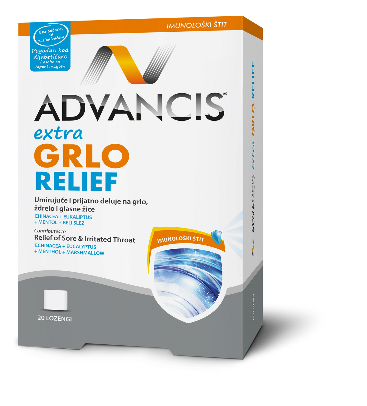 Advancis Extra Grlo Relief - Biljne Pastile za Grlo i Kašalj