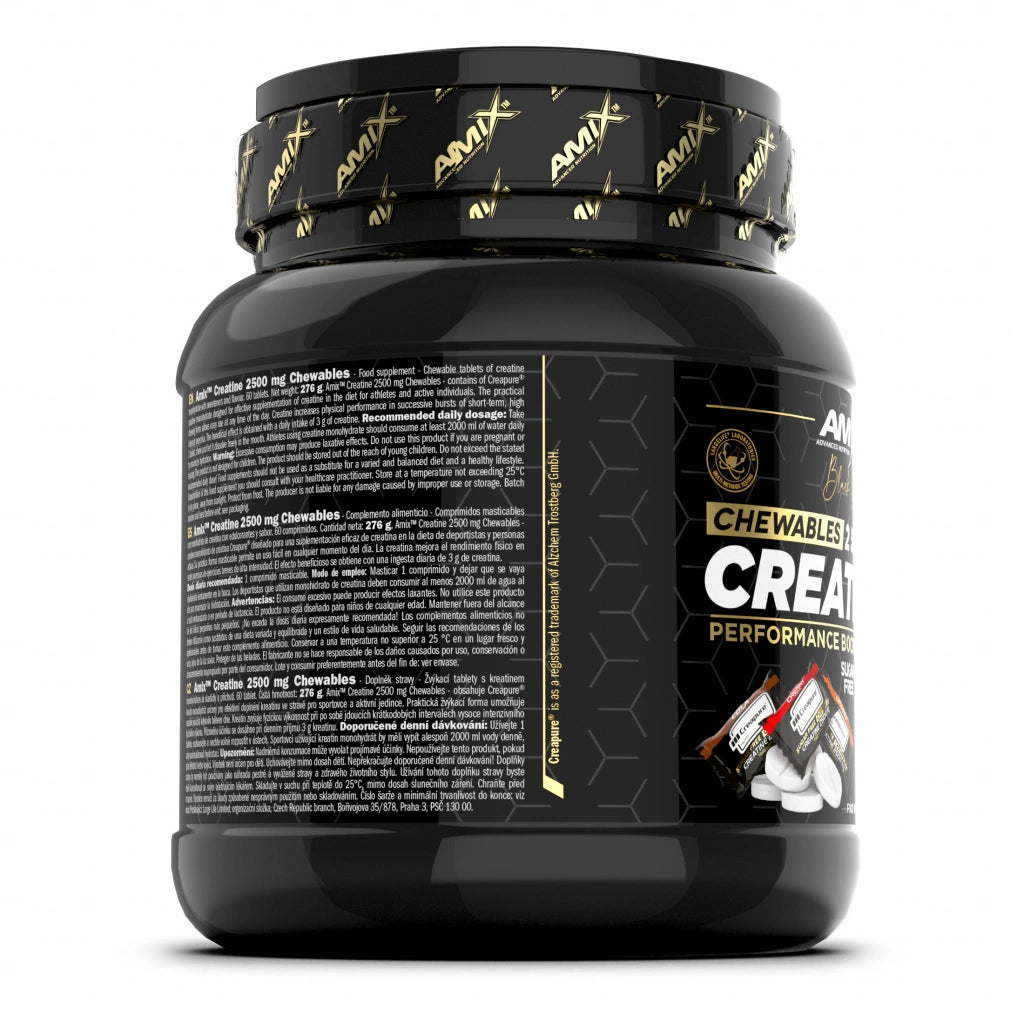 Amix Creatine Creapure 2500mg - Tablete za Žvakanje bez Šećera
