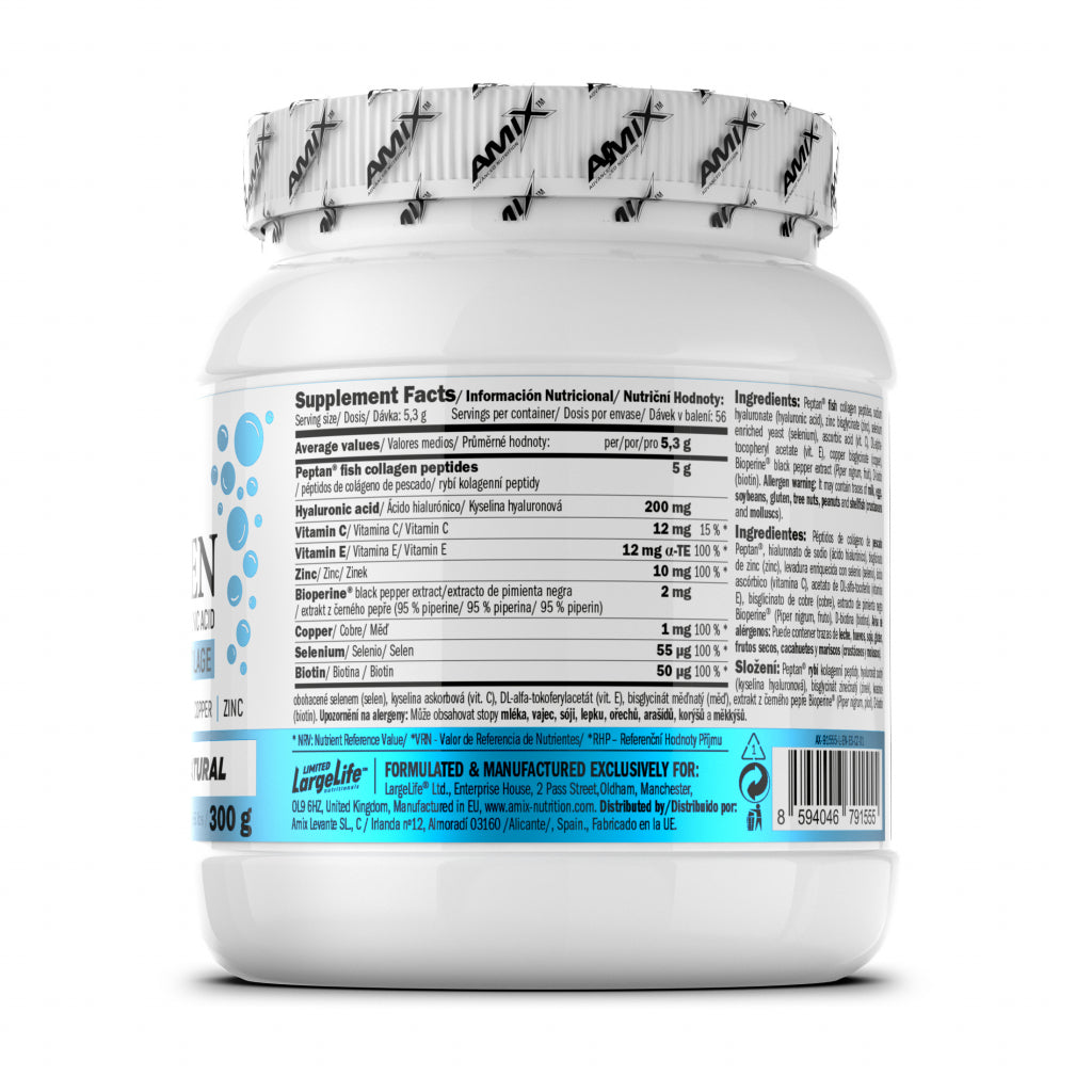 Amix Marine Collagen Drink 300g – Morski Kolagen sa Hijaluronskom Kiselinom