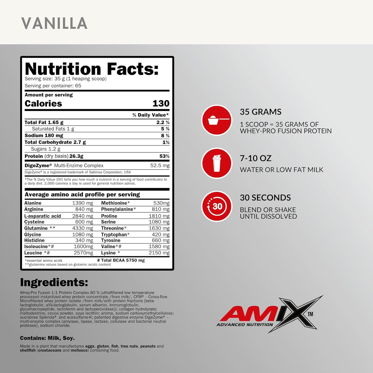 Amix® WheyPro FUSION – Premium Protein Surutke Sa Izolatom i Koncentratom