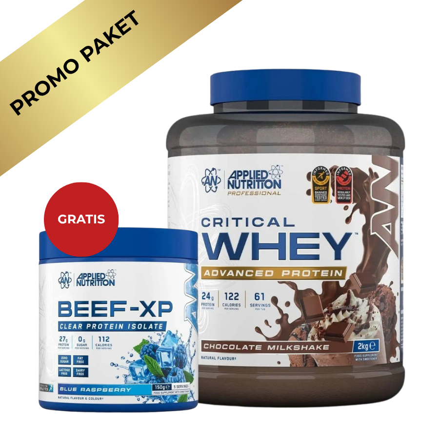 Applied Nutrition Critical Whey 2kg + GRATIS Beef-XP 150g
