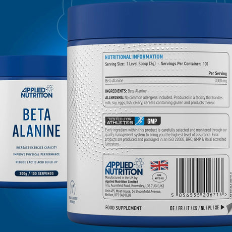 Applied Nutrition Beta Alanine 300g - 3g po Serviranju za Povećanje Izdržljivosti