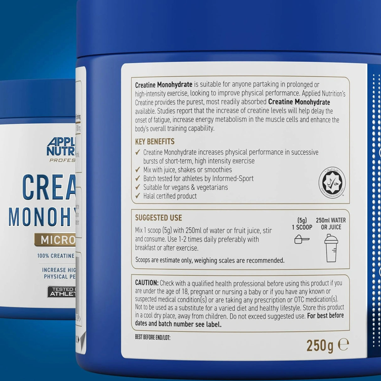 Applied Nutrition Creatine Monohydrate – 100% mikronizovani kreatin