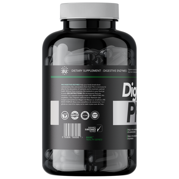 Basic Supplements Digestive PRO, 90 Kapsula – Podrška Varenju sa Enzimima