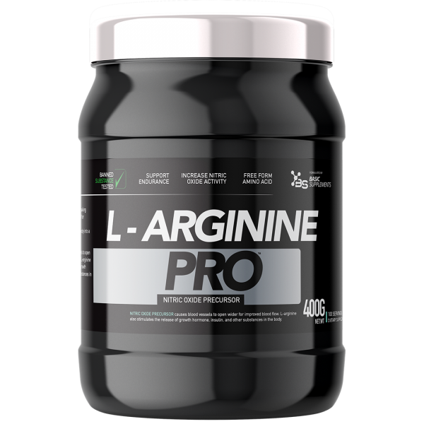 Basic Supplements L-Arginine PRO 400g – Podrška Energiji i Cirkulaciji
