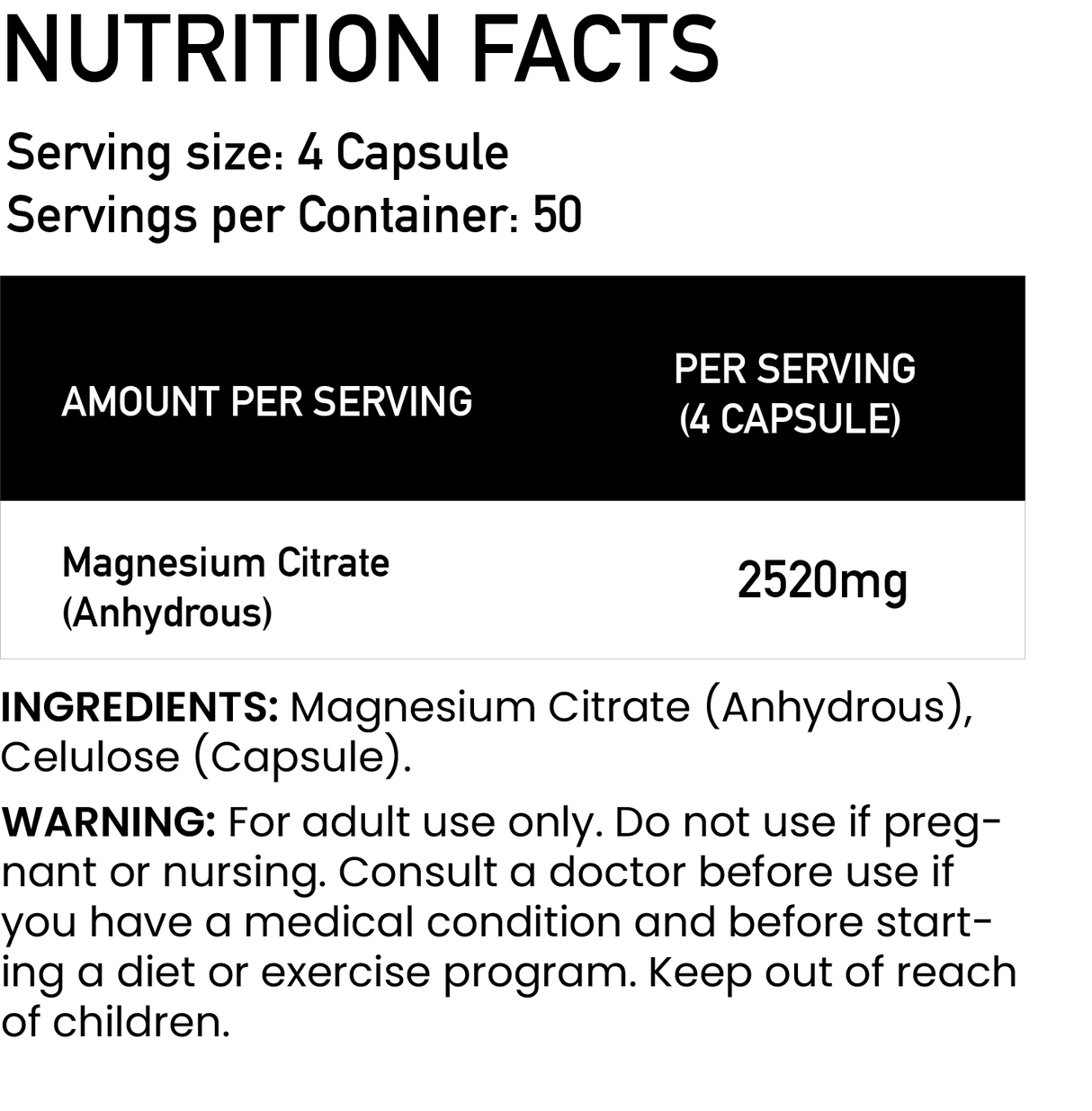 Basic Supplements Magnezijum Citrat – Podrška Mišićima i Nervnom Sistemu