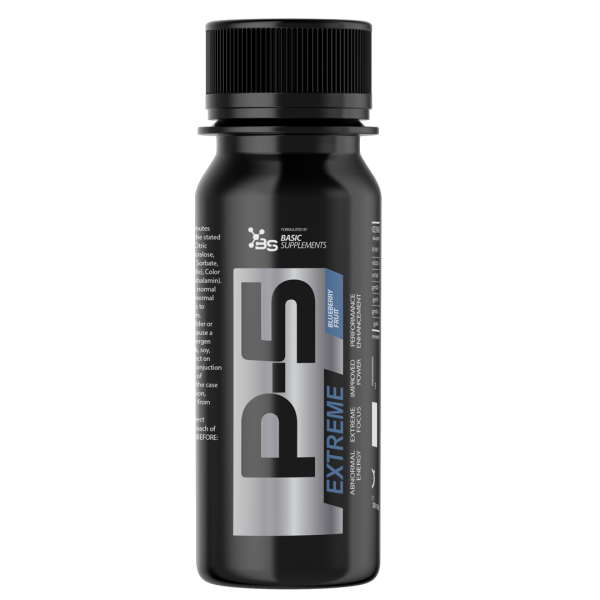 Basic Supplements P-5 SHOT 60ml Psychopath – Ekstremna Energija i Fokus