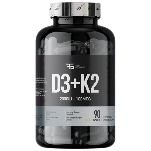 Basic Supplements Vitamin D3 + K2 PRO – Optimalna Podrška Kostima i Srcu