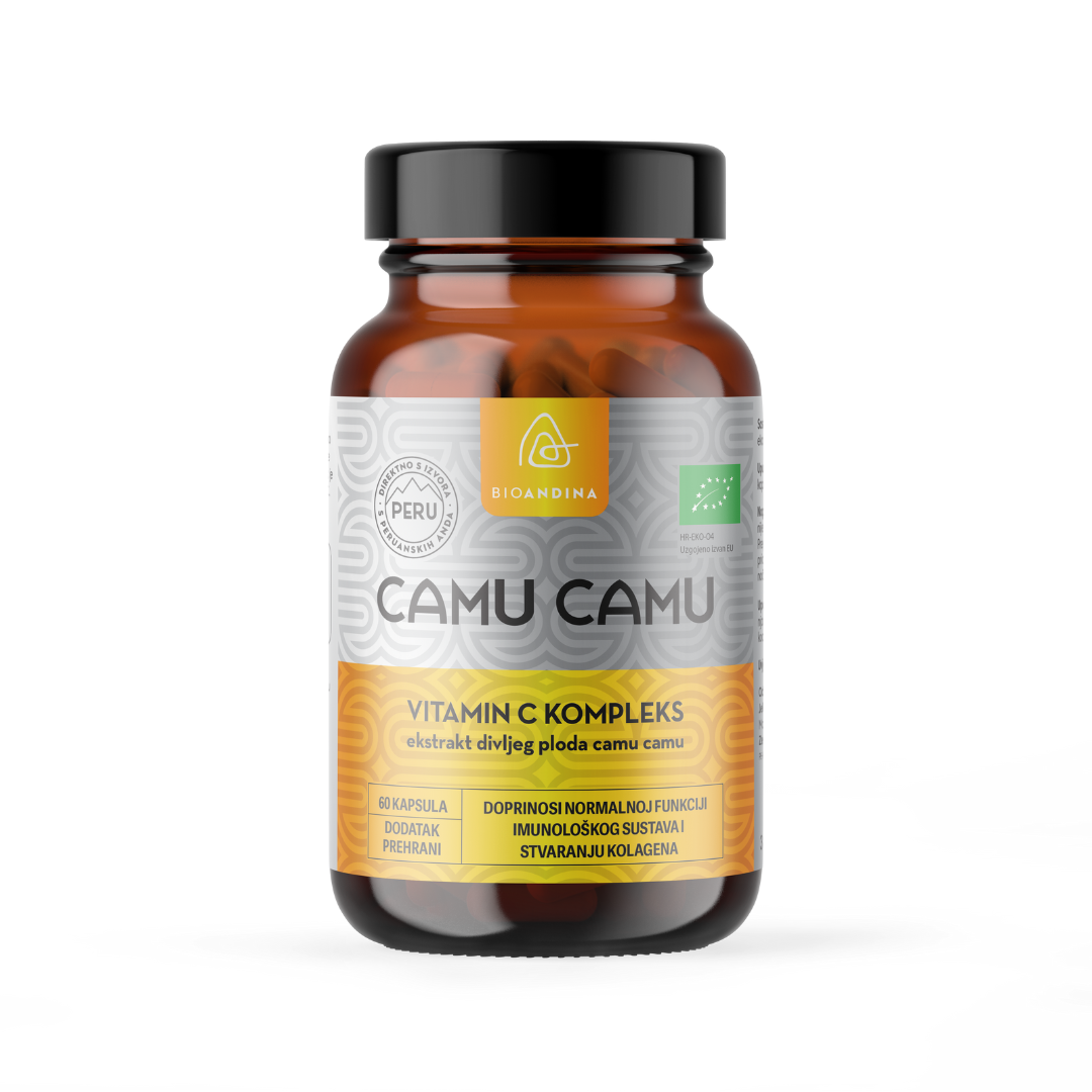 Bioandina Camu Camu Vitamin C Kompleks, 60 Kapsula – 100% Prirodni Vitamin C
