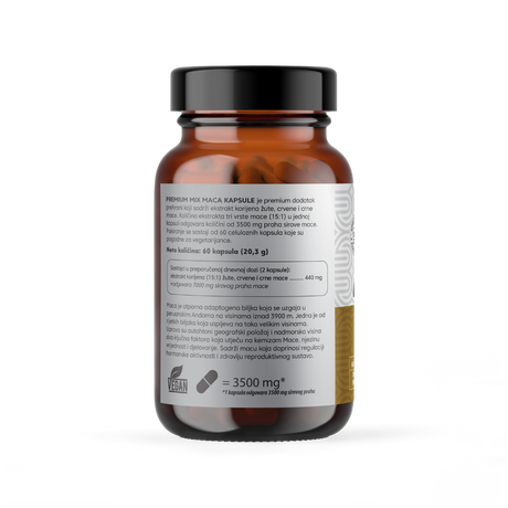 Bioandina Premium Mix Aktivirana Maka, 60 Kapsula – Hormonska Ravnoteža