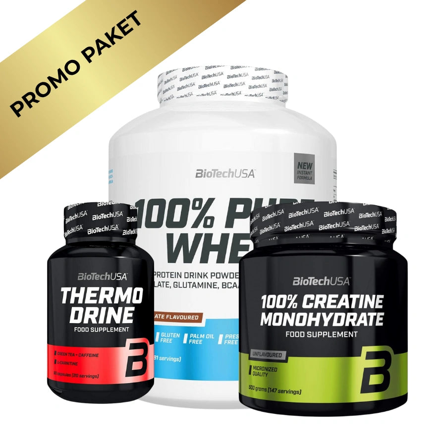 BioTechUSA – Whey 2.27kg + Creatine 500g + Thermo Drine - Za Snagu, Energiju i Definiciju
