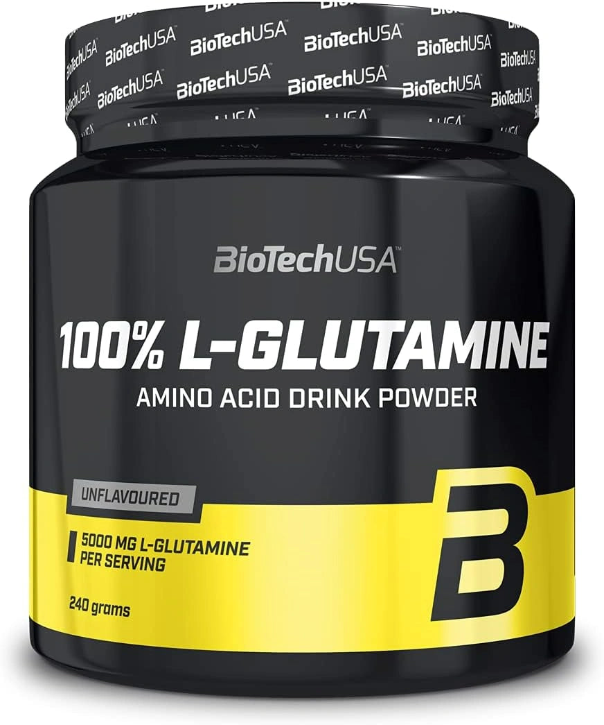 BioTech USA 100% L-Glutamine - Čisti L-Glutamin za Oporavak i Rast Mišića