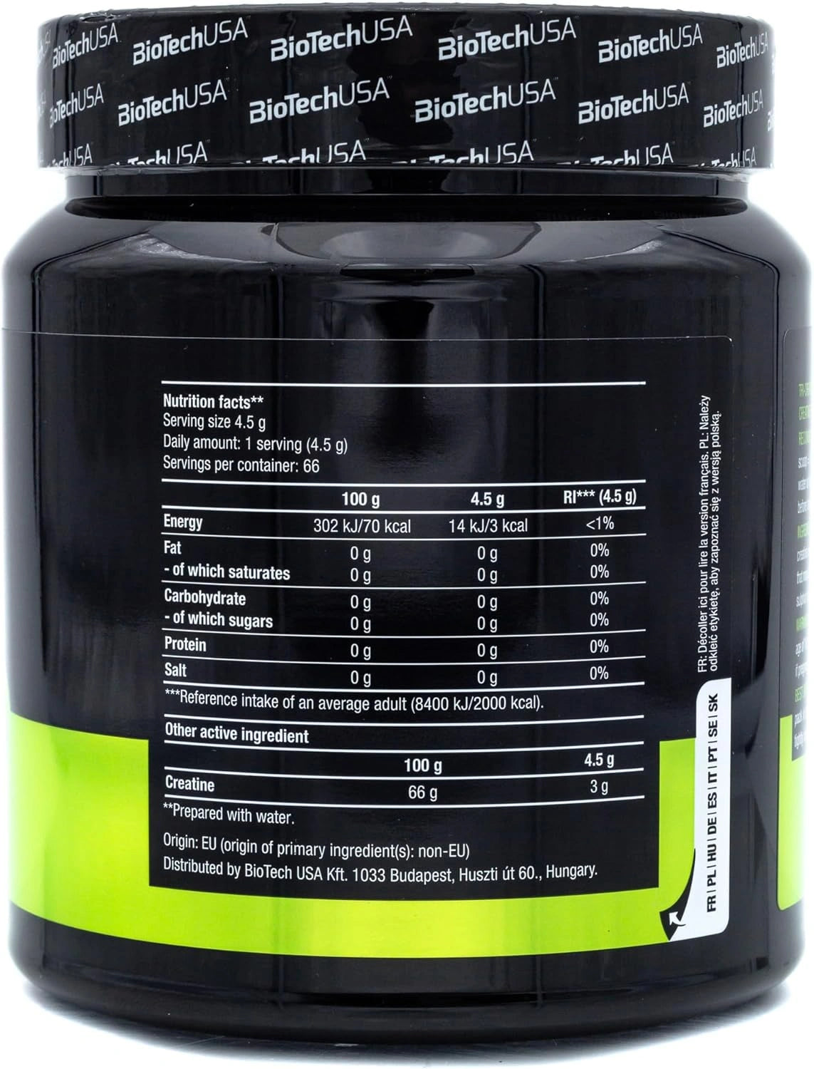 BioTech USA Tri Creatine Malate – trostruka snaga kreatina 4500 mg