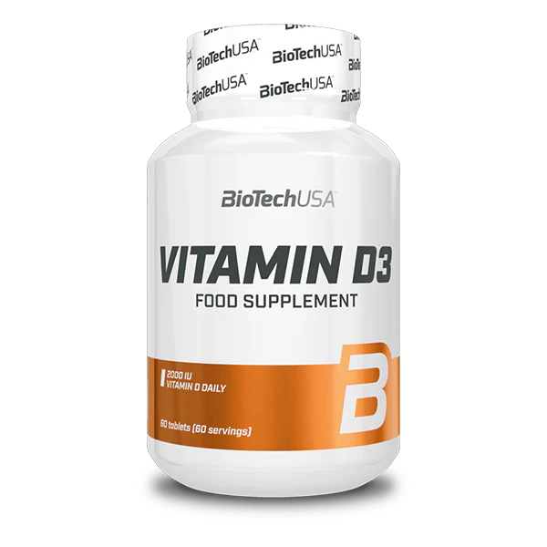 BioTechUSA Vitamin D3 2000 IU – Za Imunitet i Kosti, 60 Tableta