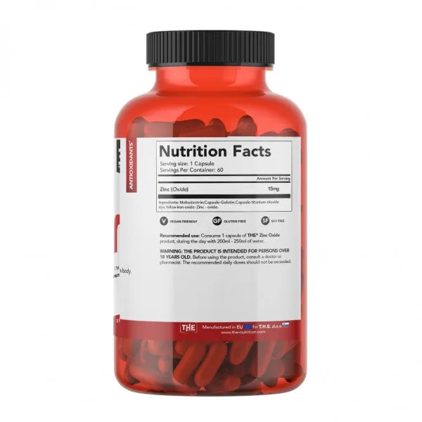 THE Nutrition THE Zinc 60 Kapsula – Podrška Imunitetu i Zdravlju Kože - Dobrobit