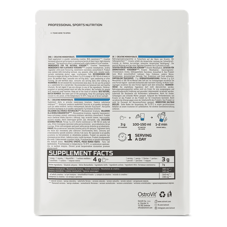 OstroVit Creatine Monohydrate – Snaga, Performanse i Brži Oporavak