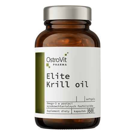 OstroVit Pharma Elite Krill Oil 60 kapsula – Podrška Srcu, Zglobovima i Mozgu