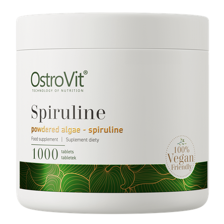 OstroVit Spirulina VEGE 1000 Tableta – Prirodni Izvor Spiruline za Energiju i Vitalnost - Dobrobit