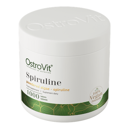OstroVit Spirulina VEGE 1000 Tableta – Prirodni Izvor Spiruline za Energiju i Vitalnost - Dobrobit