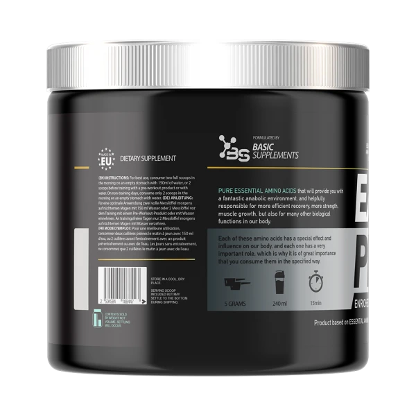 Basic Supplements EAA PRO 300g – Esencijalne Aminokiseline za Mišićni Oporavak