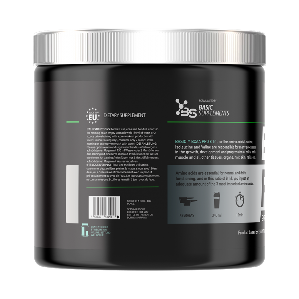 Basic Supplements EAA PRO 300g – Esencijalne Aminokiseline za Mišićni Oporavak