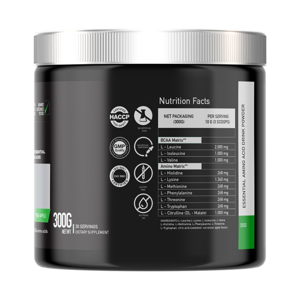 Basic Supplements EAA PRO 300g – Esencijalne Aminokiseline za Mišićni Oporavak