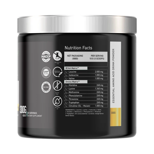 Basic Supplements EAA PRO 300g – Esencijalne Aminokiseline za Mišićni Oporavak