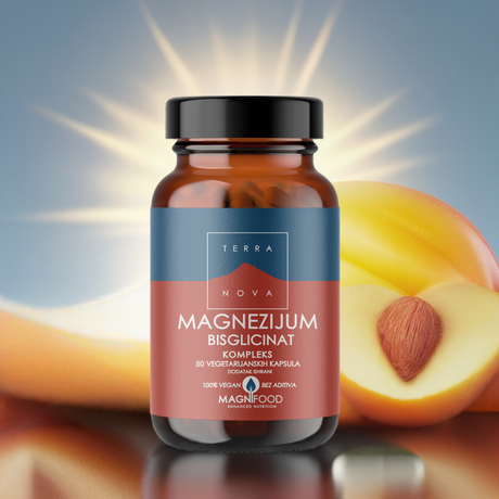 Terranova Magnezijum Bisglicinat 100mg – Podrška Za Mišiće, Srce i Energiju