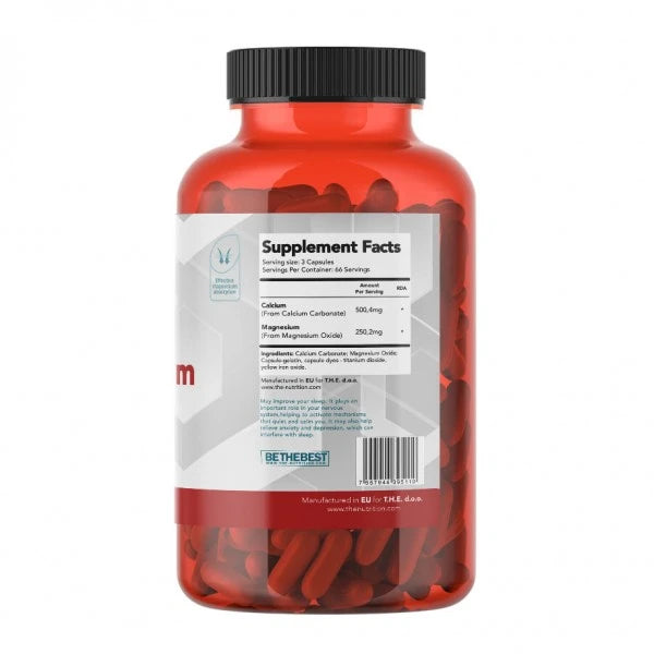 The Nutrition THE Calcium + Magnesium – 200 kapsula | Za kosti, Mišiće i Srce