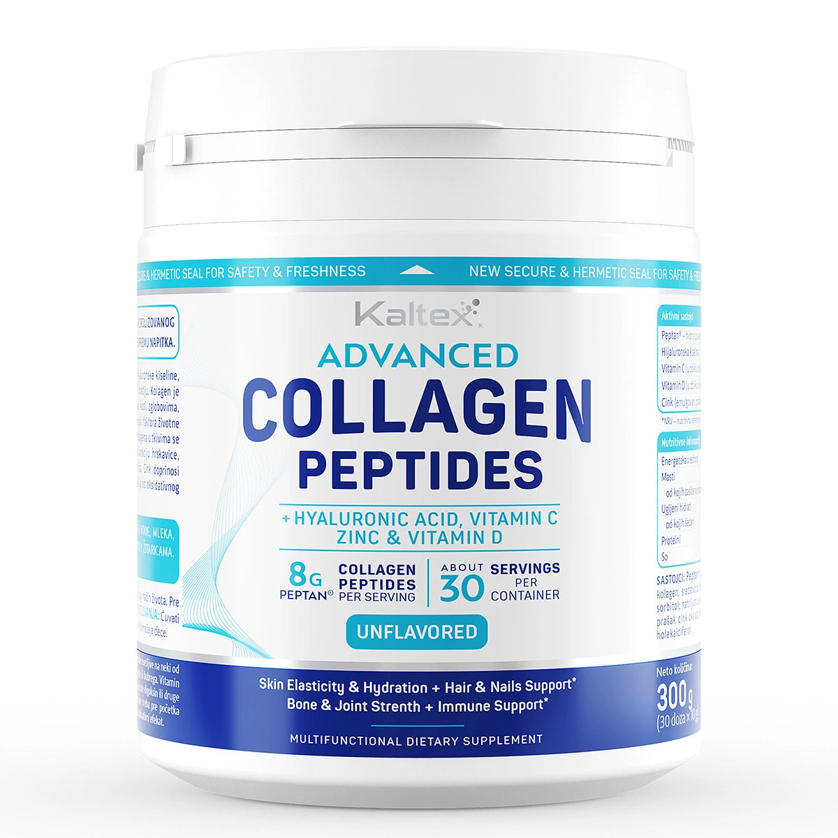 Kaltex Advanced Collagen Peptides – Kolagen peptidi za kožu, zglobove i kosti, 300 g