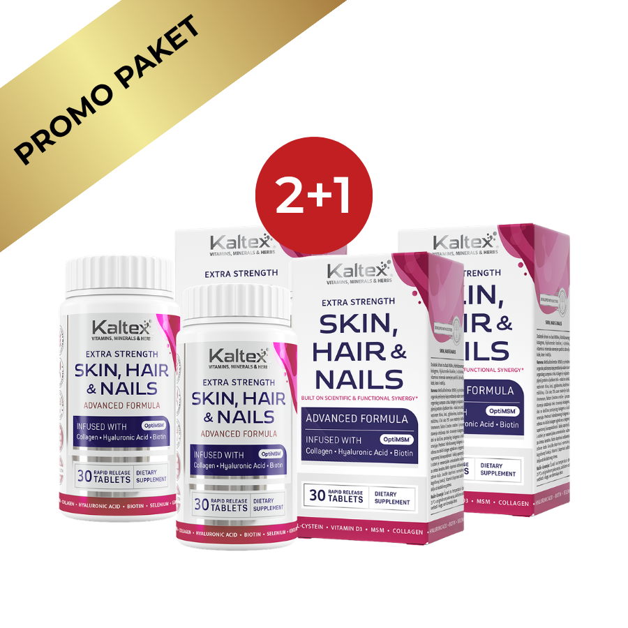 Paket 2+1 Gratis Kaltex Skin, Hair & Nails – Podrška kosi, koži i noktima