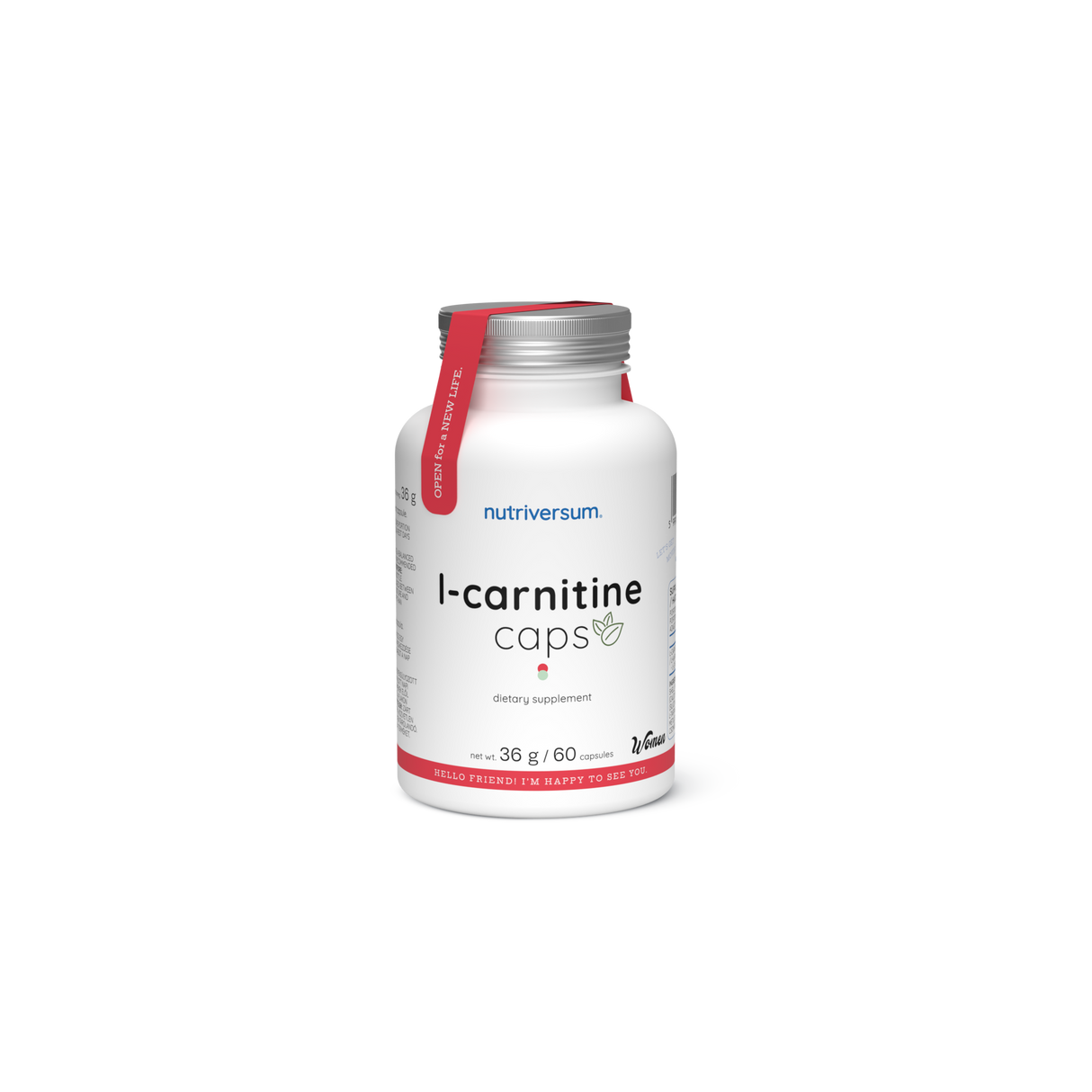 Nutriversum L-Carnitine Caps – L-karnitin za podršku metabolizmu masti | Veganske kapsule