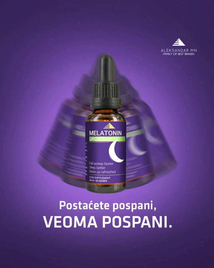 Aleksandar MN Liposomalni Melatonin 30 ml – Podrška Ritmu Spavanja