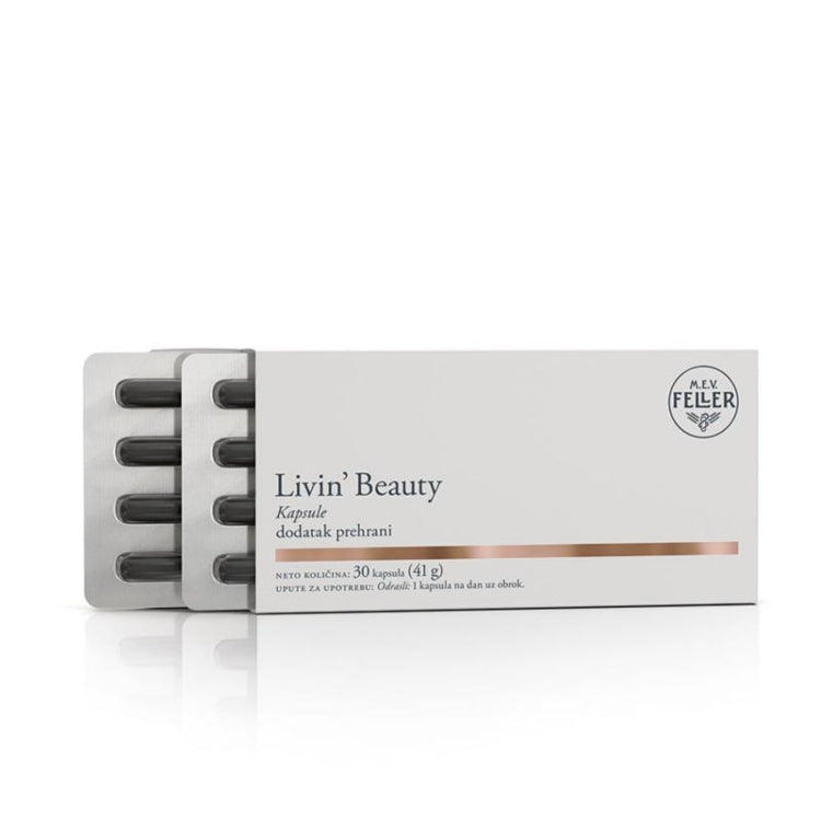 M.E.V. Feller Livin Beauty 30 Kapsula – Kompleks Za Zdravu Kožu, Kosu i Nokte