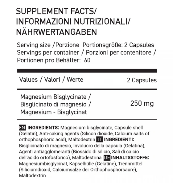 Basic Supplements Magnezijum Bisglicinat – Podrška Nervnom i Mišićnom Sistemu