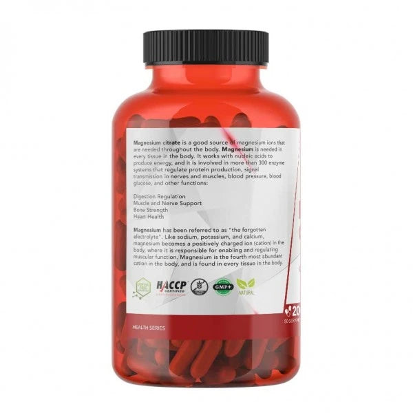 The Nutrition Magnezijum Citrat 200 kapsula – Za Mišiće i Nerve