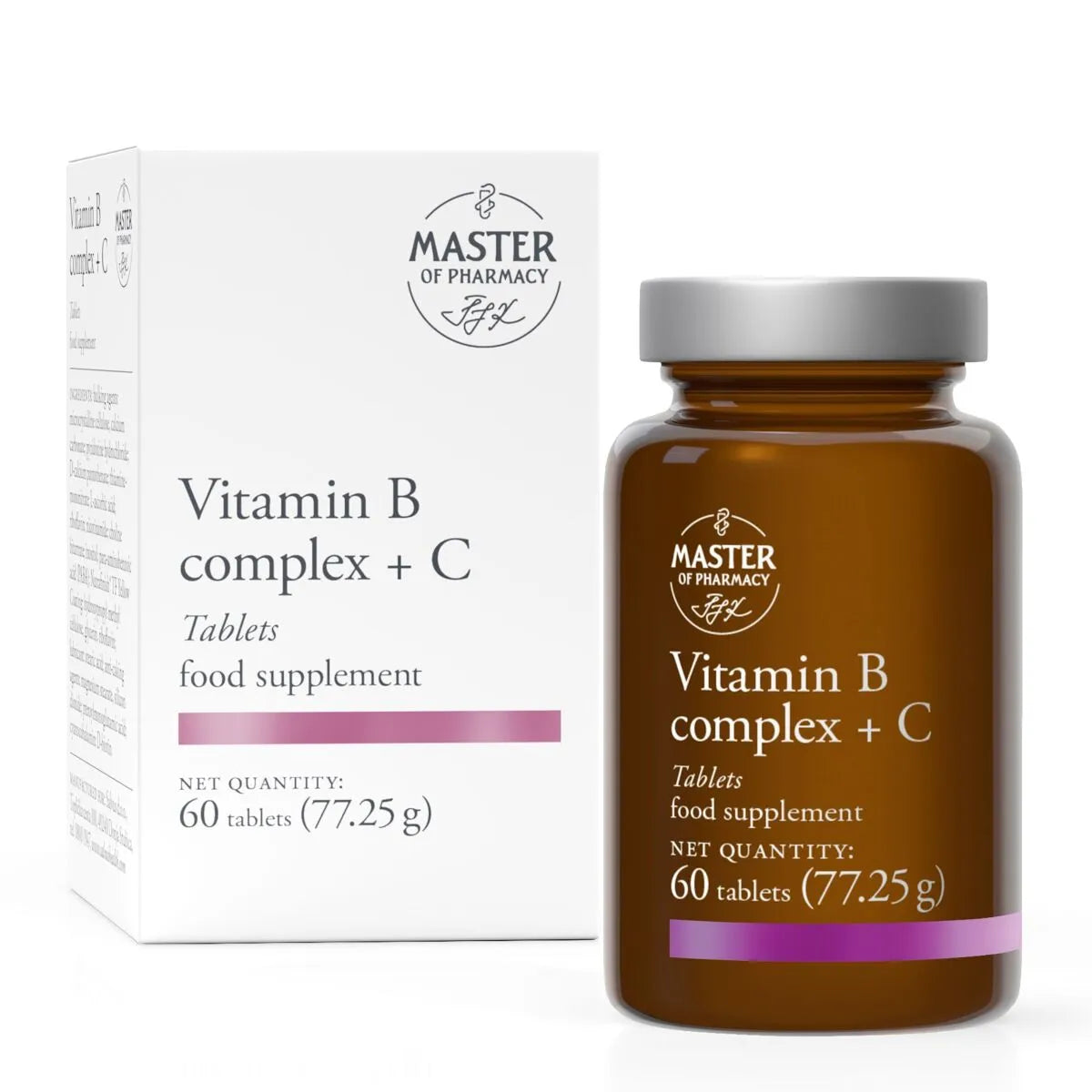 Master of Pharmacy Vitamin B Kompleks + C 60 Tableta – Podrška Nervnom Sistemu i Energiji