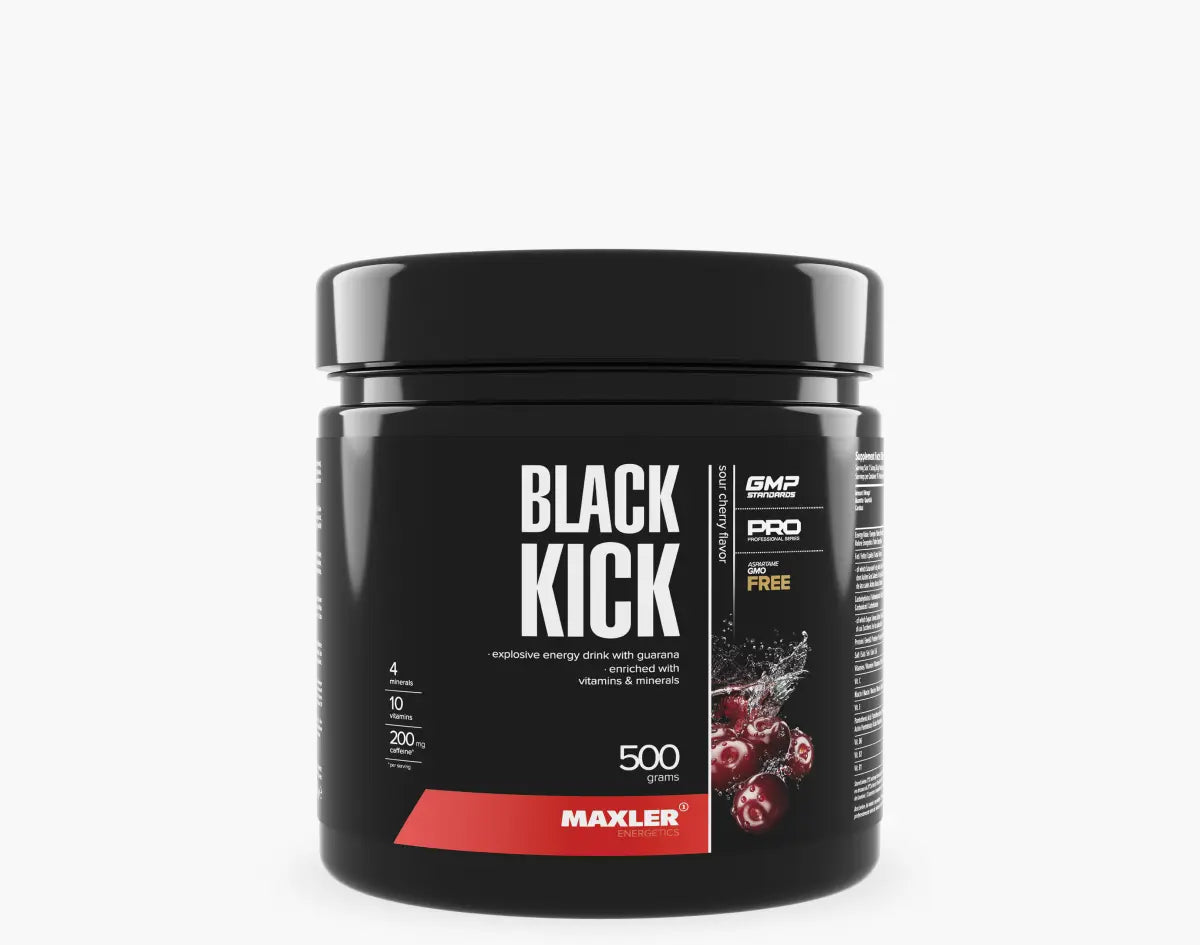 Maxler Black Kick, 500g – Energetski Napitak Za Trening Sa Ukusom Višnje